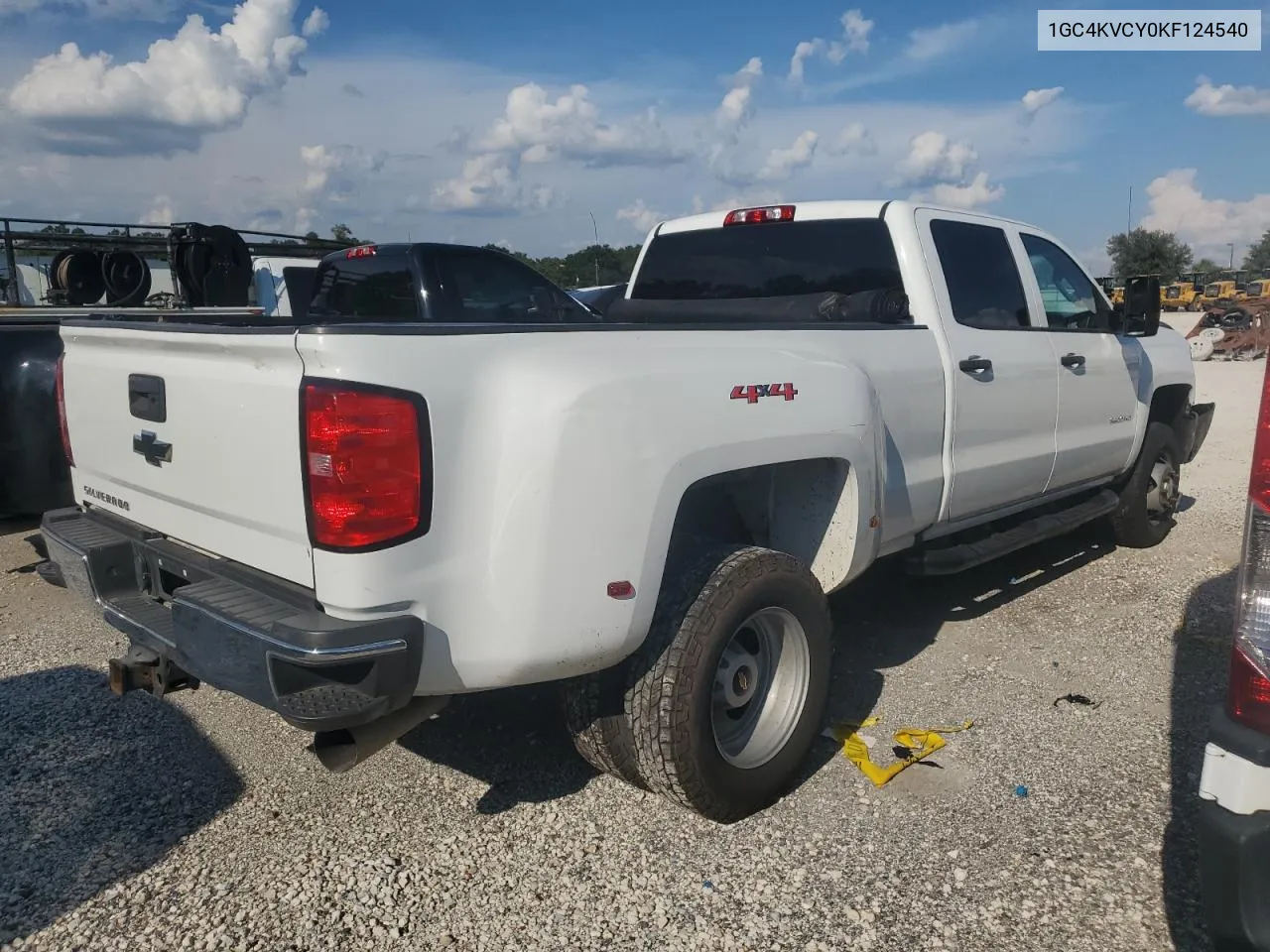 2019 Chevrolet Silverado K3500 VIN: 1GC4KVCY0KF124540 Lot: 72120374