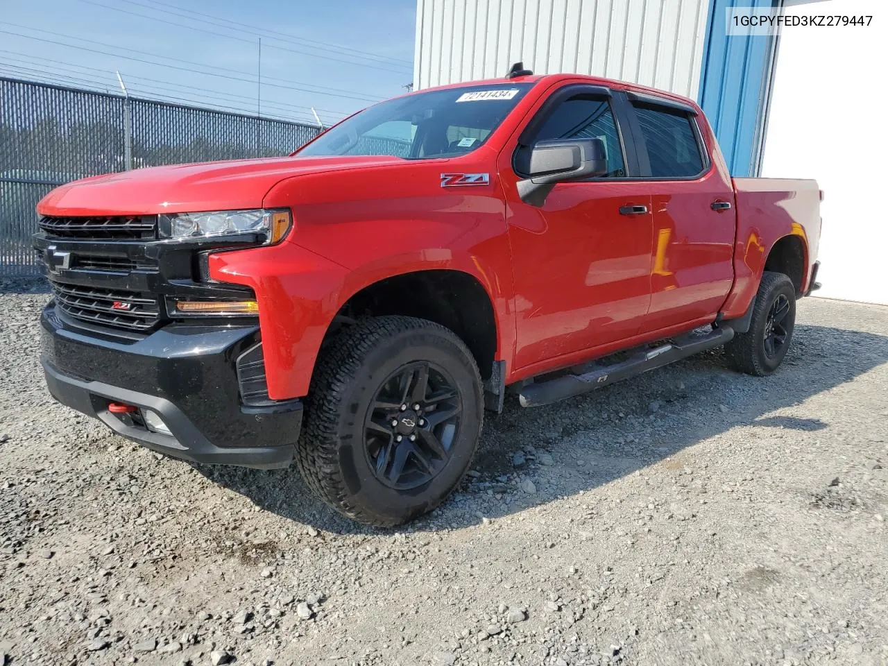 2019 Chevrolet Silverado K1500 Lt Trail Boss VIN: 1GCPYFED3KZ279447 Lot: 72141434