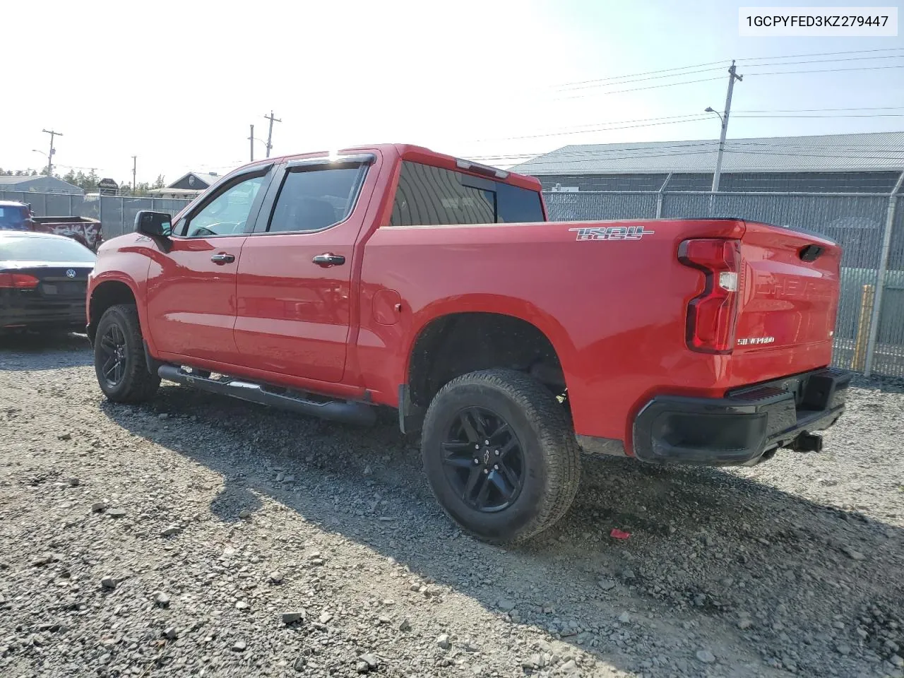 2019 Chevrolet Silverado K1500 Lt Trail Boss VIN: 1GCPYFED3KZ279447 Lot: 72141434