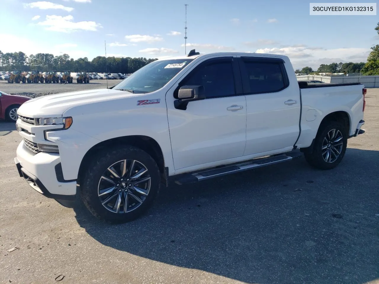 2019 Chevrolet Silverado K1500 Rst VIN: 3GCUYEED1KG132315 Lot: 72149754