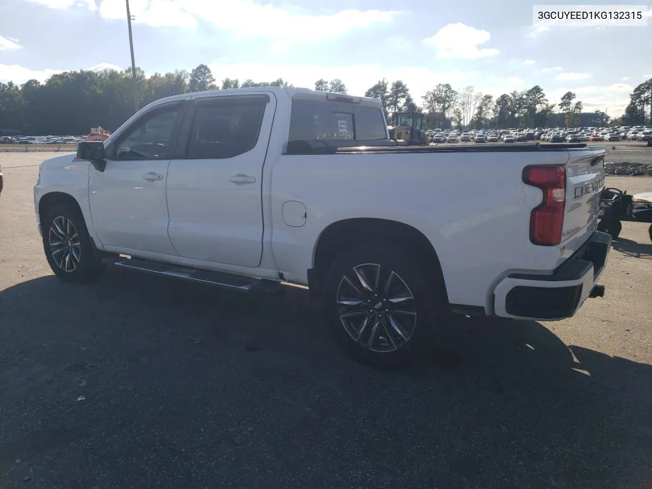 2019 Chevrolet Silverado K1500 Rst VIN: 3GCUYEED1KG132315 Lot: 72149754