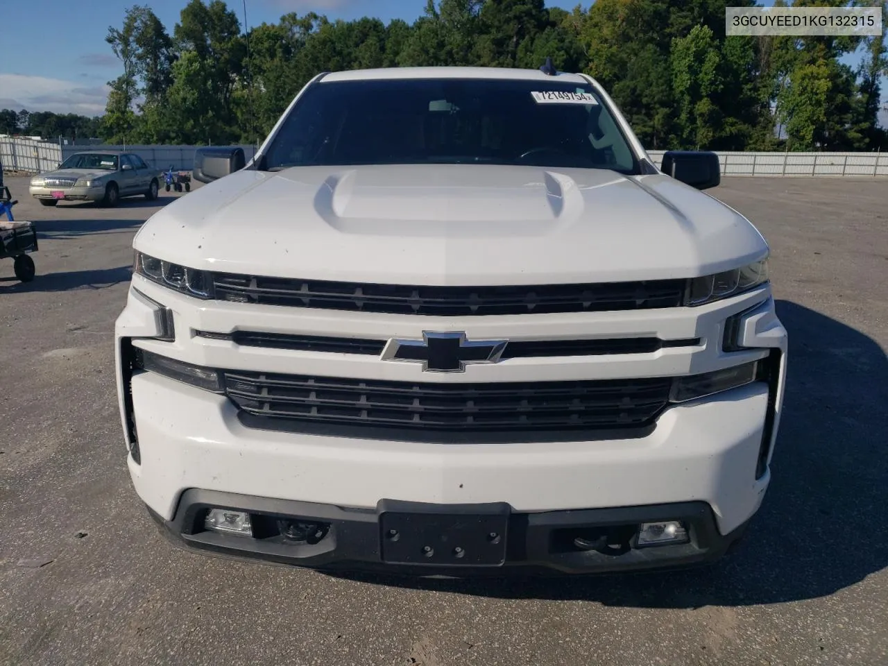 2019 Chevrolet Silverado K1500 Rst VIN: 3GCUYEED1KG132315 Lot: 72149754