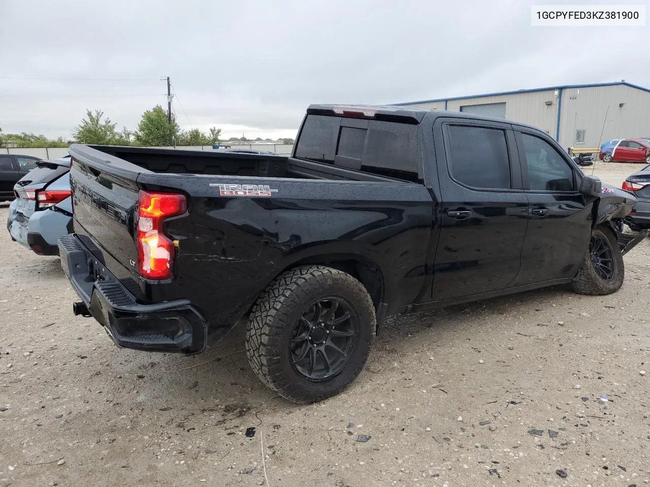 2019 Chevrolet Silverado K1500 Lt Trail Boss VIN: 1GCPYFED3KZ381900 Lot: 72281254