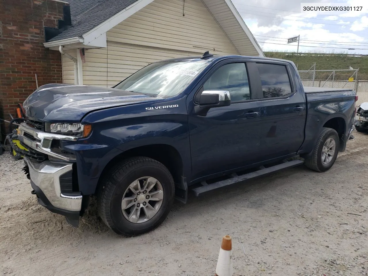 2019 Chevrolet Silverado K1500 Lt VIN: 3GCUYDEDXKG301127 Lot: 72315904