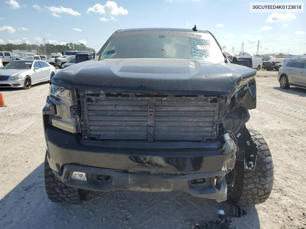 2019 Chevrolet Silverado K1500 Rst VIN: 3GCUYEED4KG123818 Lot: 72376834