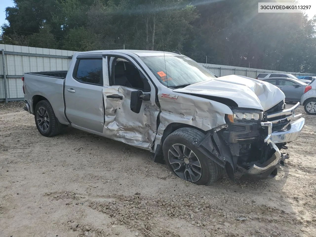 2019 Chevrolet Silverado K1500 Lt VIN: 3GCUYDED4KG113297 Lot: 72481794