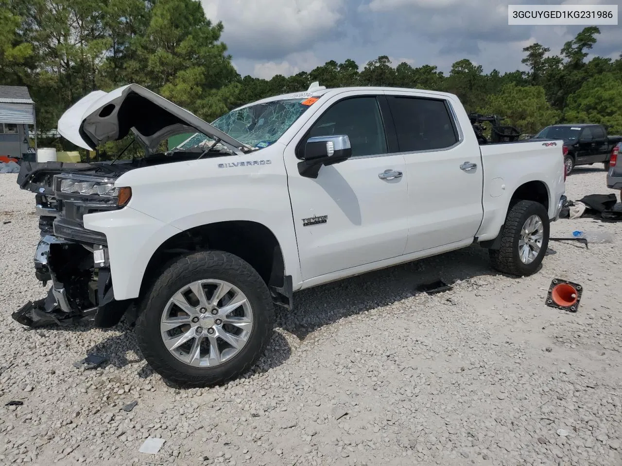 2019 Chevrolet Silverado K1500 Ltz VIN: 3GCUYGED1KG231986 Lot: 72636704