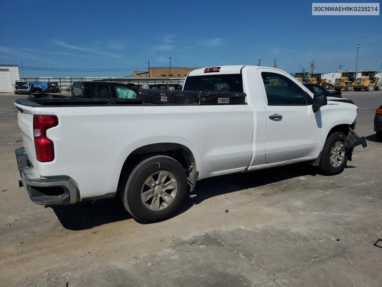 2019 Chevrolet Silverado C1500 VIN: 3GCNWAEH9KG235214 Lot: 72647664