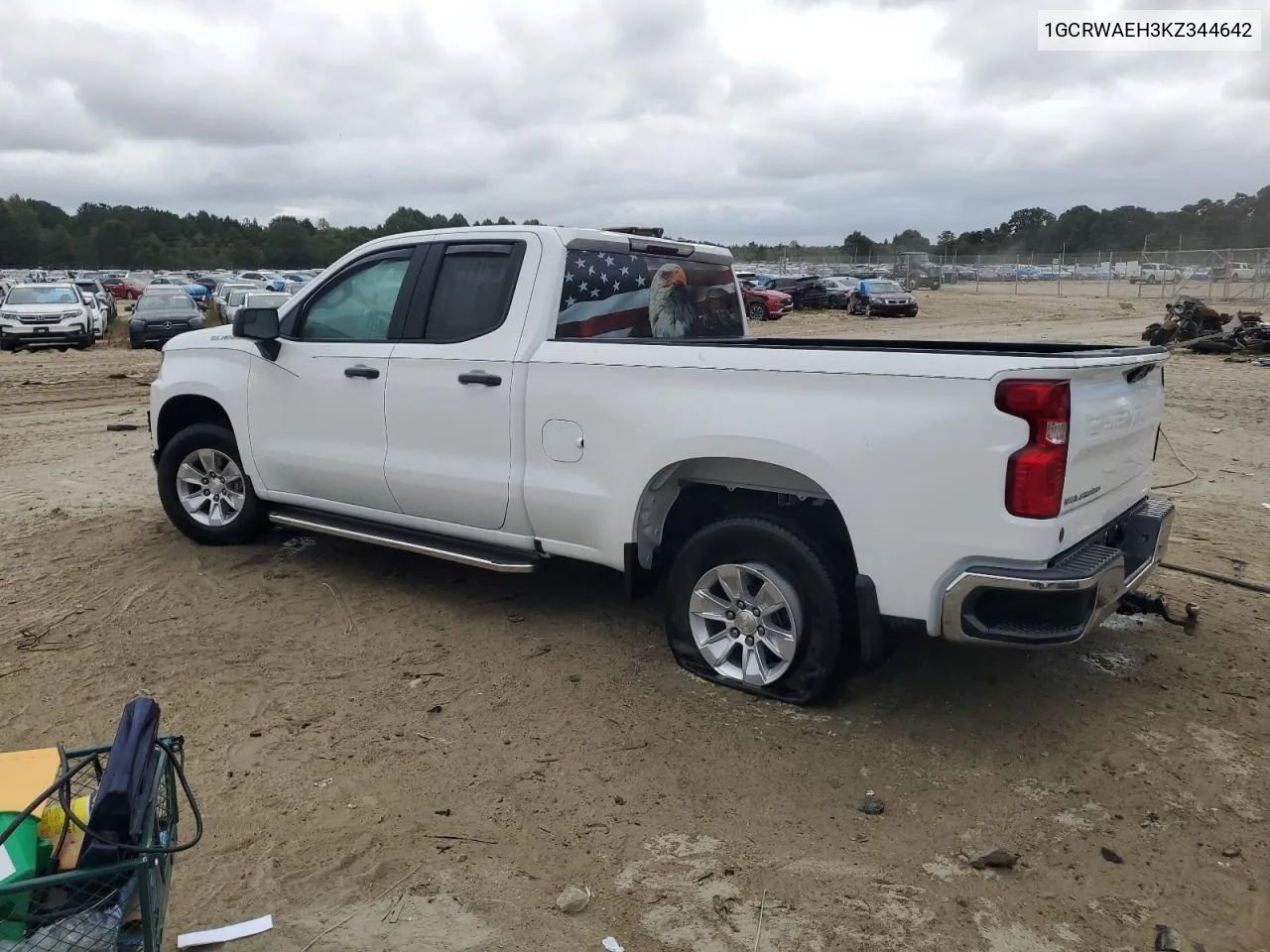 2019 Chevrolet Silverado C1500 VIN: 1GCRWAEH3KZ344642 Lot: 72683594