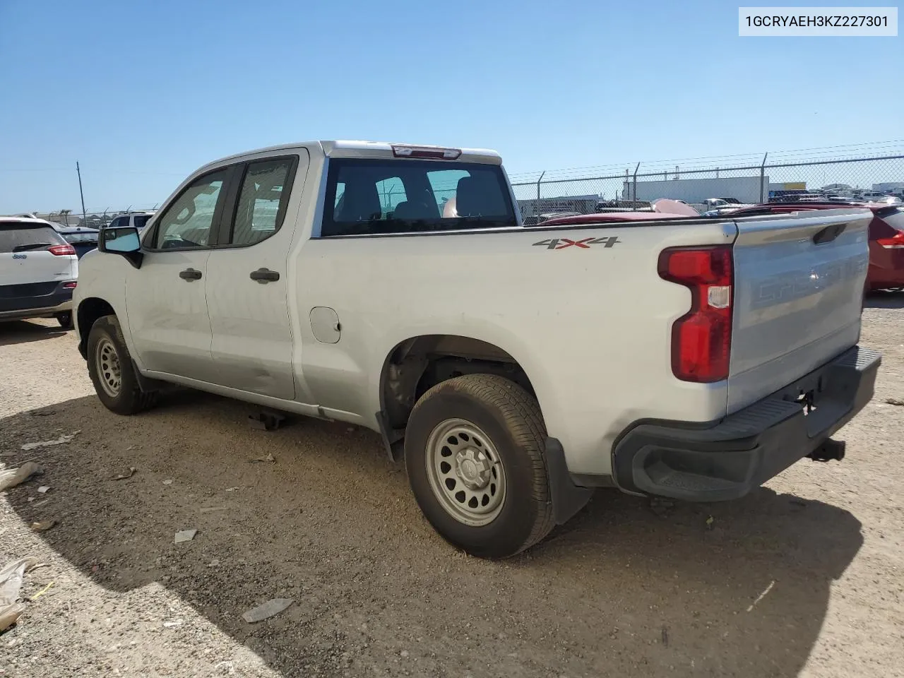 2019 Chevrolet Silverado K1500 VIN: 1GCRYAEH3KZ227301 Lot: 72685534