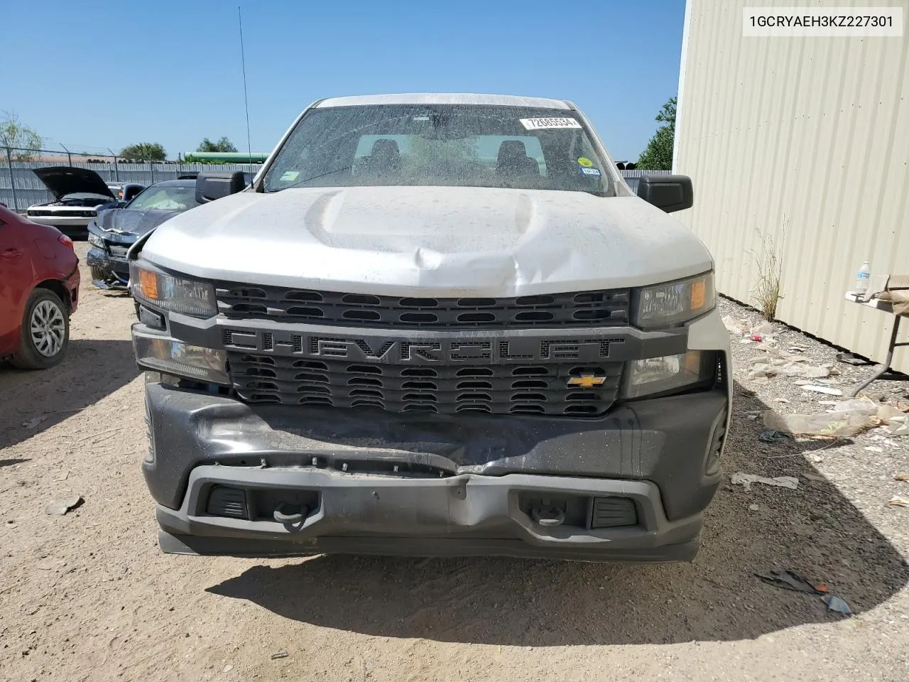 2019 Chevrolet Silverado K1500 VIN: 1GCRYAEH3KZ227301 Lot: 72685534