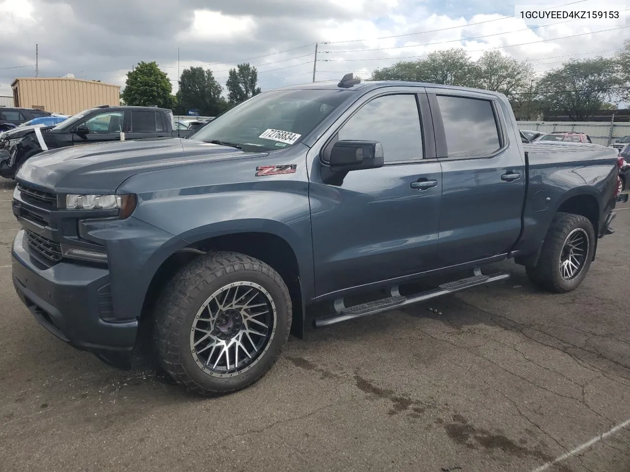 2019 Chevrolet Silverado K1500 Rst VIN: 1GCUYEED4KZ159153 Lot: 72768834