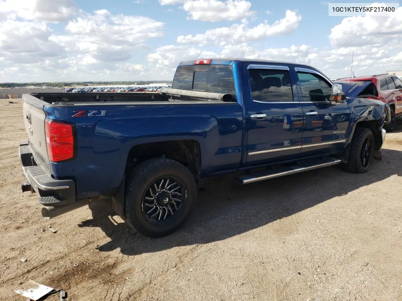 2019 Chevrolet Silverado K2500 Heavy Duty Ltz VIN: 1GC1KTEY5KF217400 Lot: 72798234