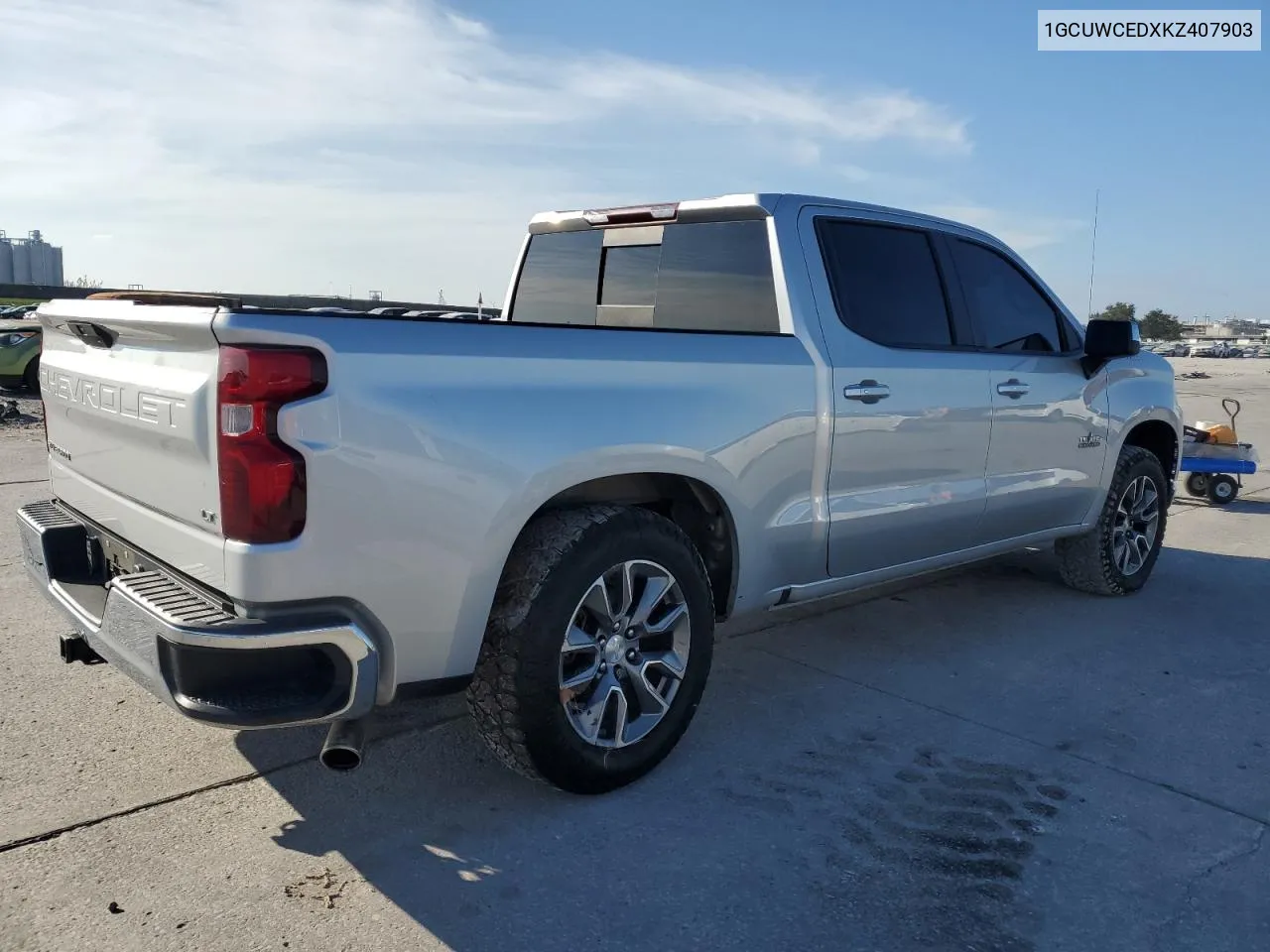 2019 Chevrolet Silverado C1500 Lt VIN: 1GCUWCEDXKZ407903 Lot: 72807174