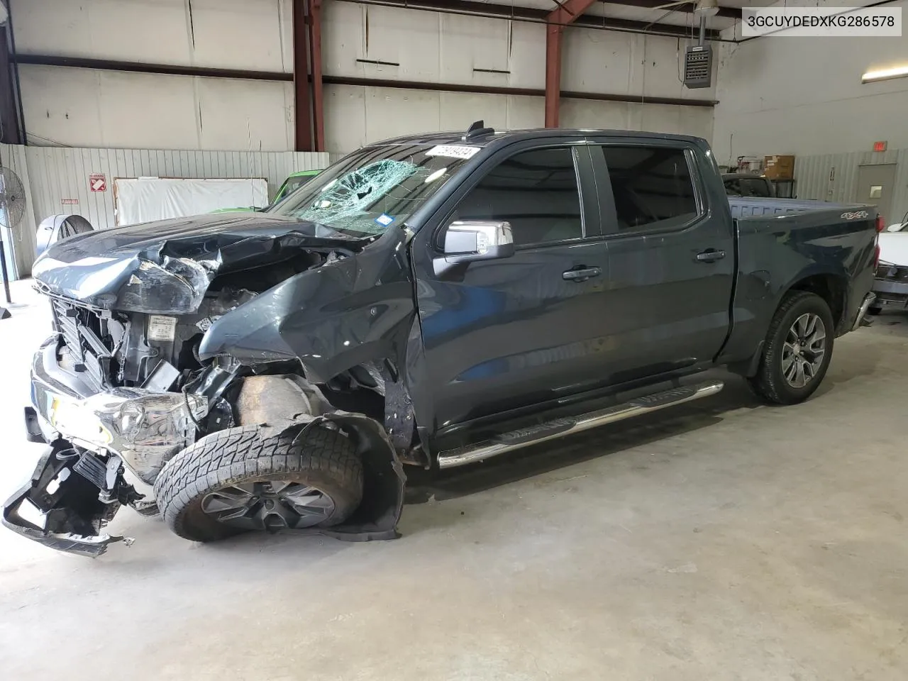 2019 Chevrolet Silverado K1500 Lt VIN: 3GCUYDEDXKG286578 Lot: 72919434