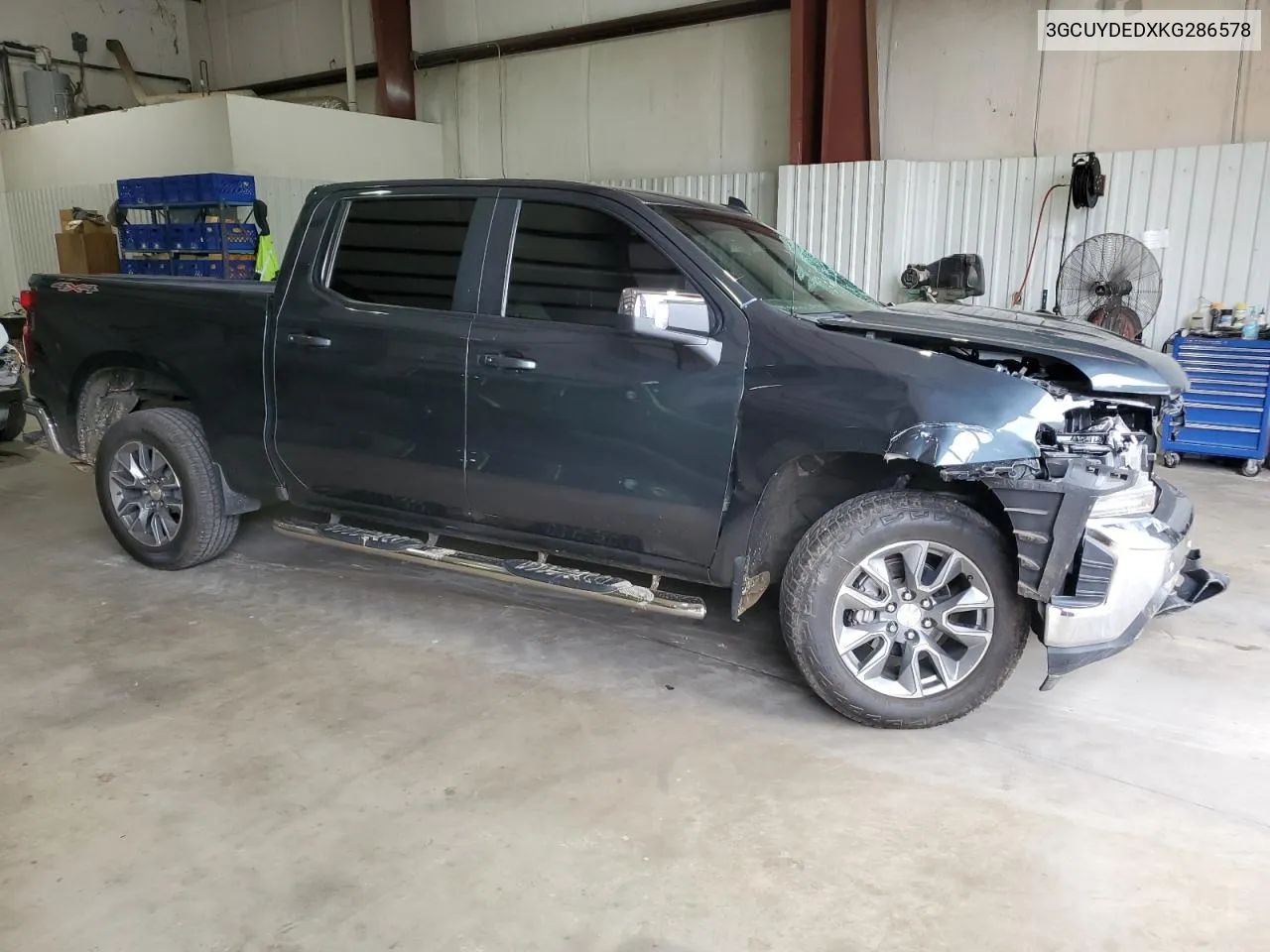 2019 Chevrolet Silverado K1500 Lt VIN: 3GCUYDEDXKG286578 Lot: 72919434