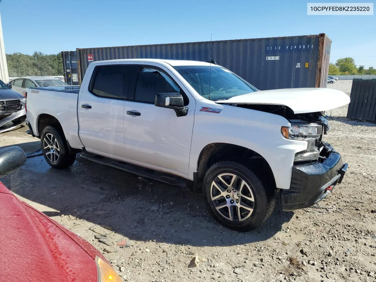 2019 Chevrolet Silverado K1500 Lt Trail Boss VIN: 1GCPYFED8KZ235220 Lot: 72978834