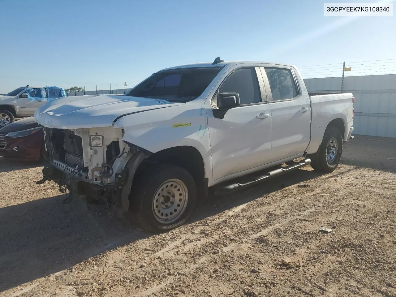 2019 Chevrolet Silverado K1500 Rst VIN: 3GCPYEEK7KG108340 Lot: 73012554