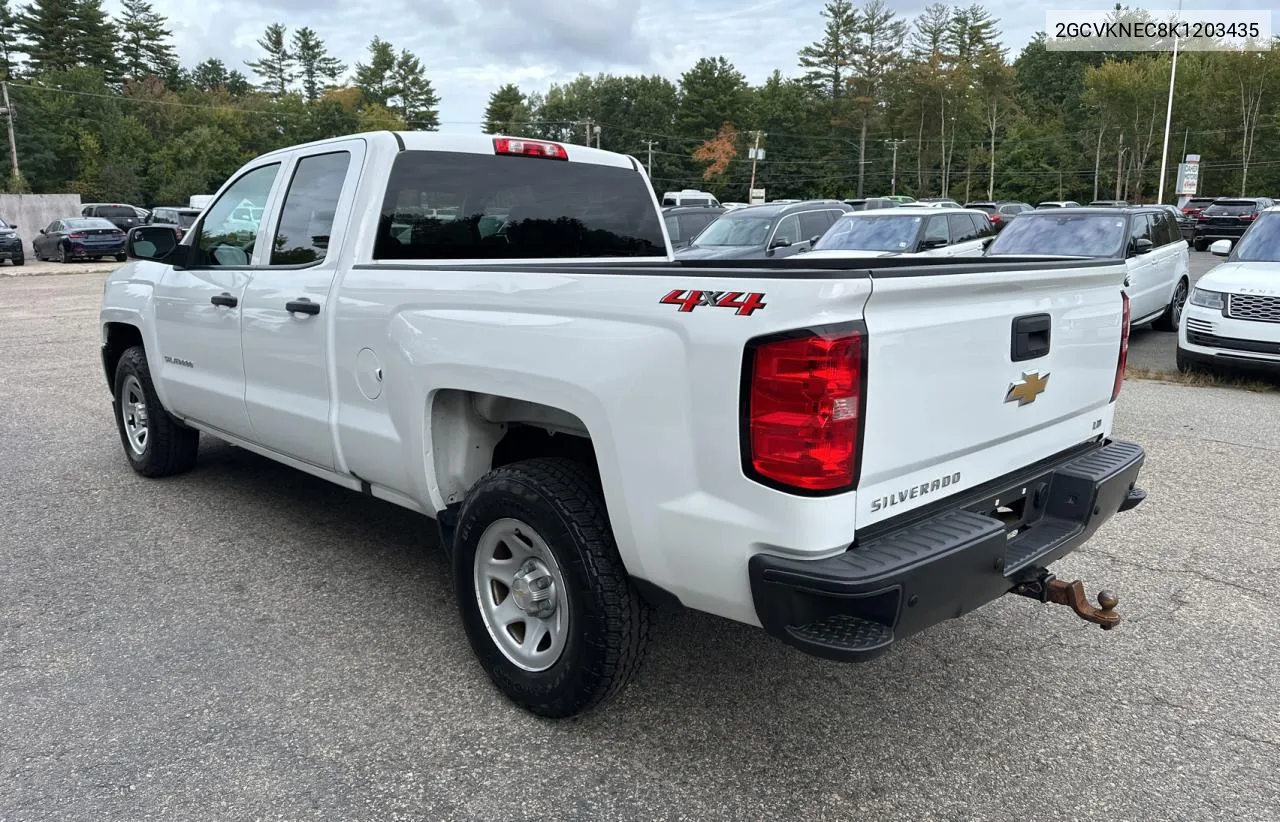 2019 Chevrolet Silverado Ld K1500 Base/Ls VIN: 2GCVKNEC8K1203435 Lot: 73022294