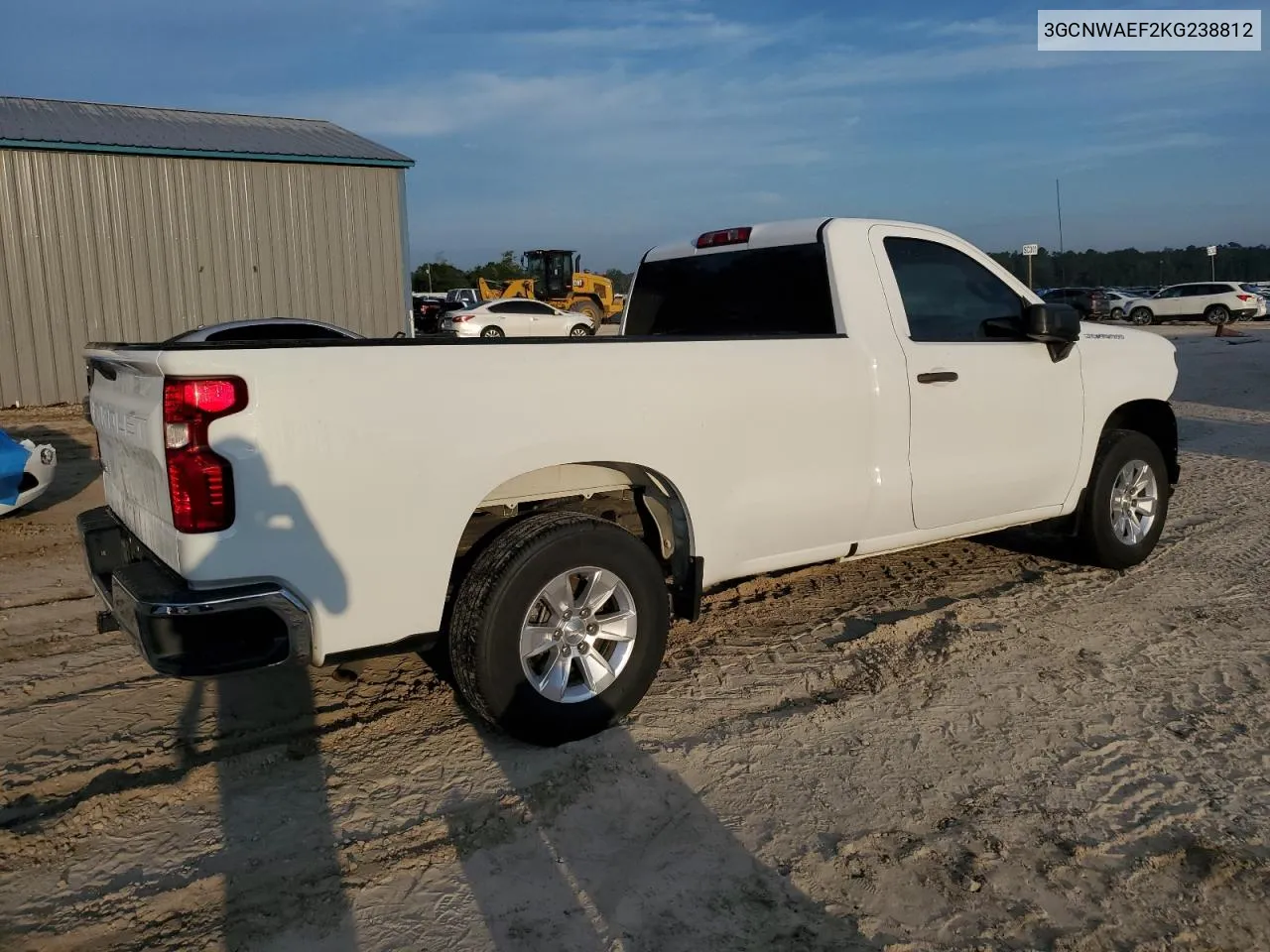 2019 Chevrolet Silverado C1500 VIN: 3GCNWAEF2KG238812 Lot: 73057104