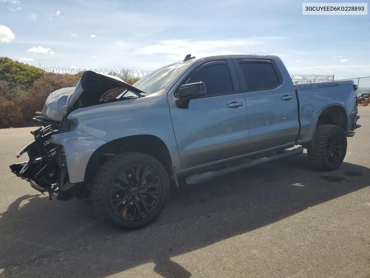 2019 Chevrolet Silverado K1500 Rst VIN: 3GCUYEED6KG228893 Lot: 73188674