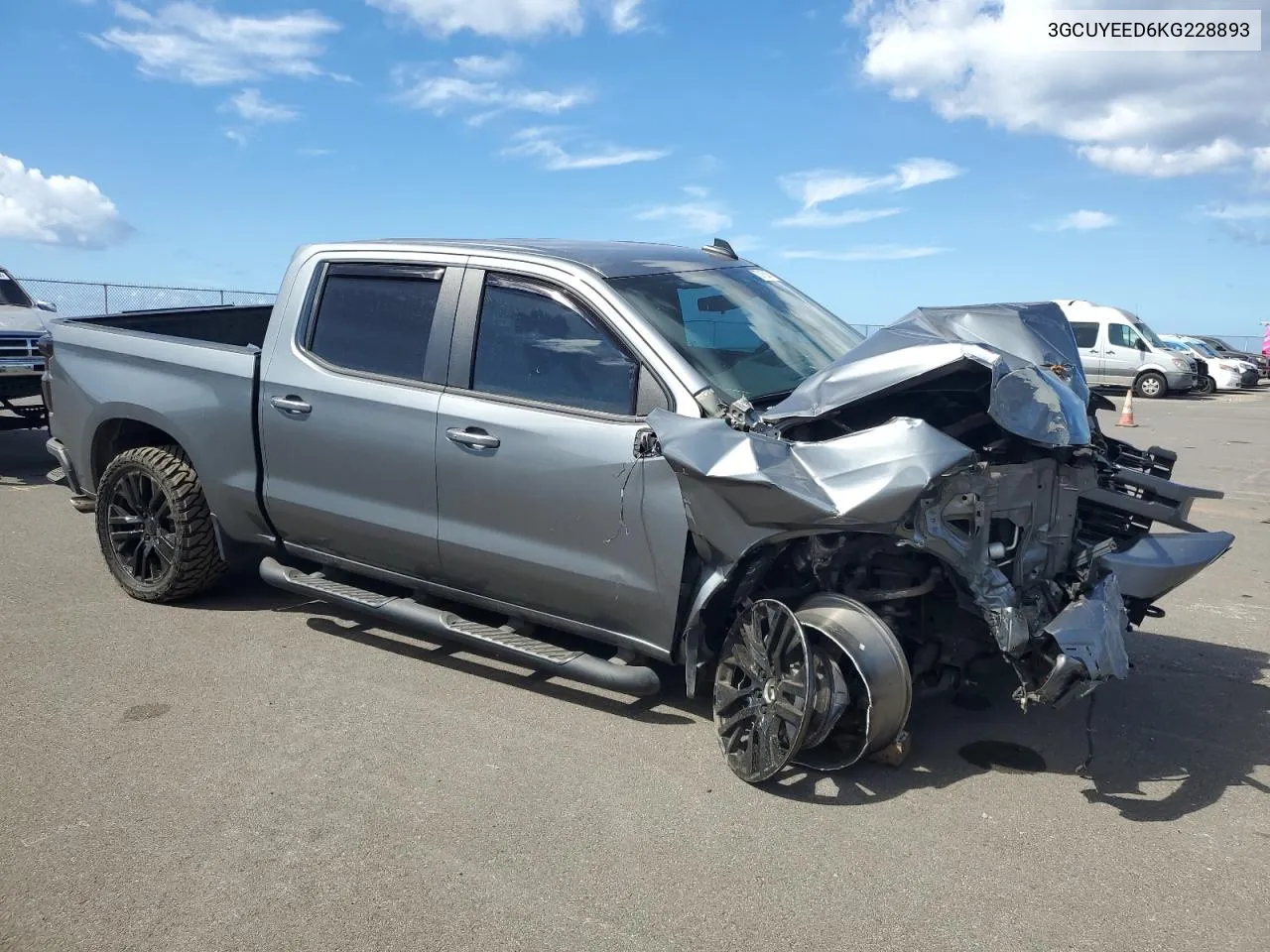 2019 Chevrolet Silverado K1500 Rst VIN: 3GCUYEED6KG228893 Lot: 73188674