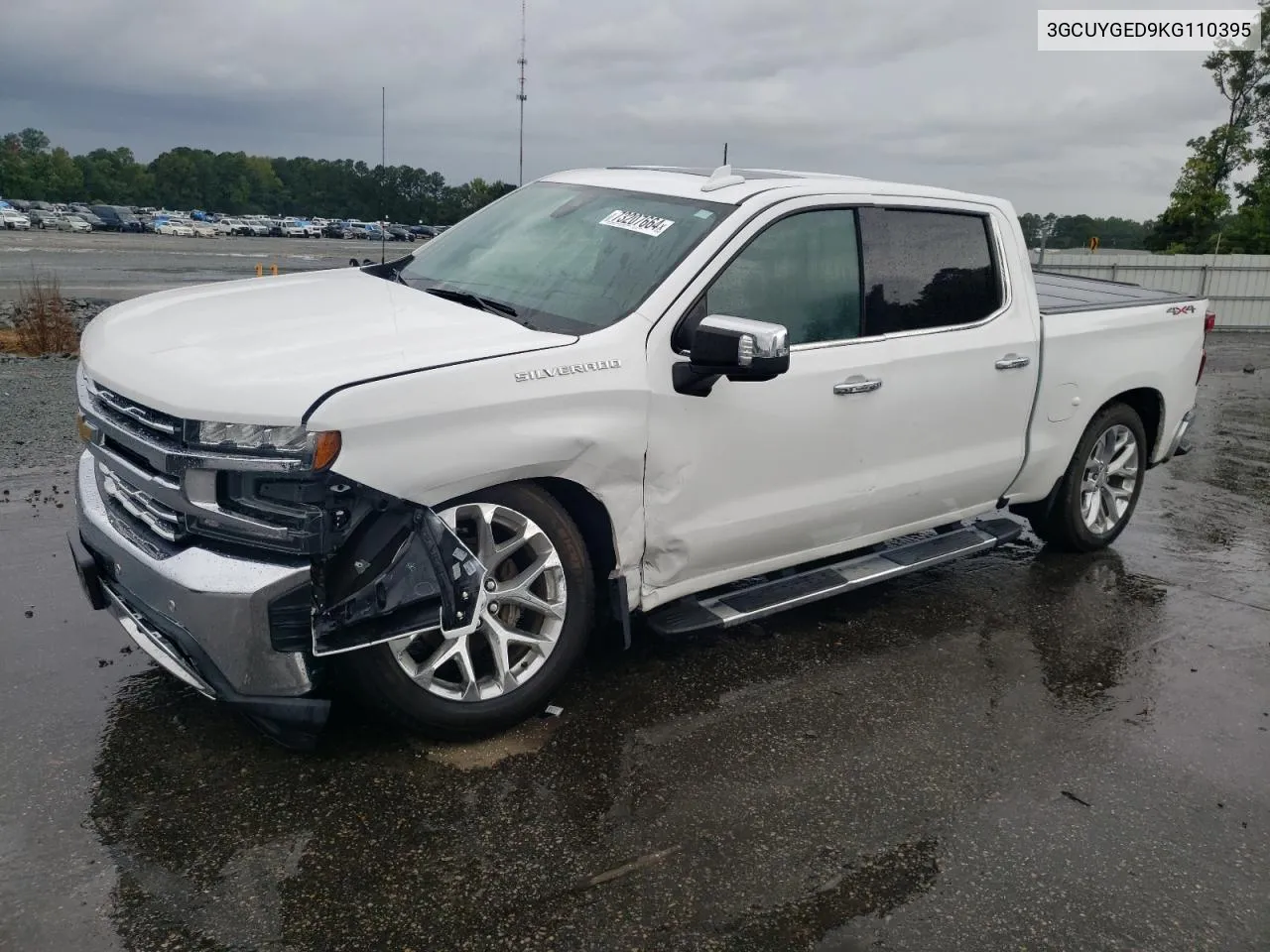 2019 Chevrolet Silverado K1500 Ltz VIN: 3GCUYGED9KG110395 Lot: 73207664