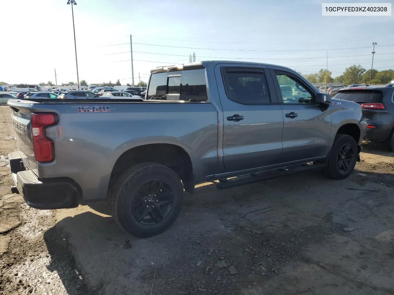 2019 Chevrolet Silverado K1500 Lt Trail Boss VIN: 1GCPYFED3KZ402308 Lot: 73238154