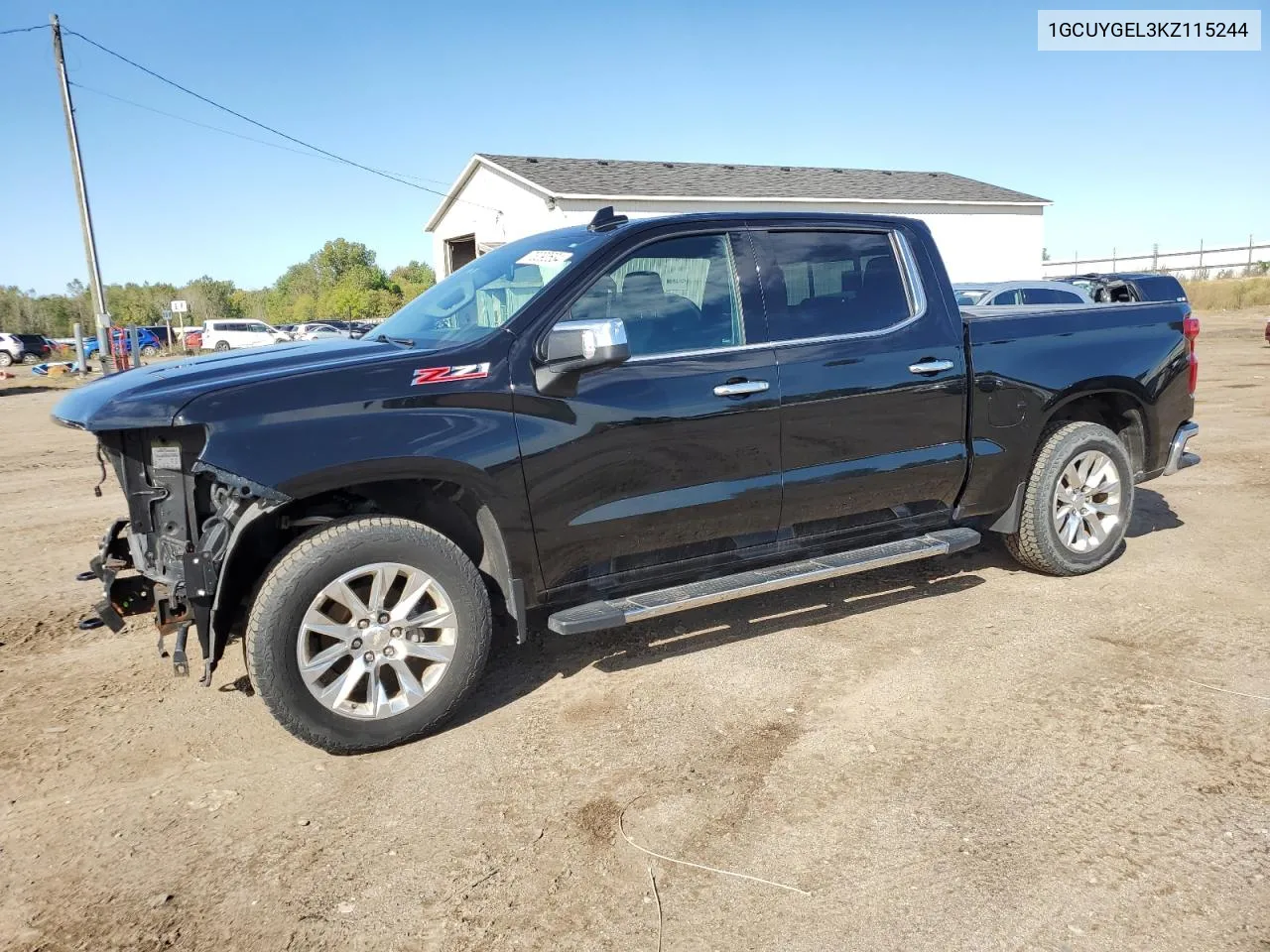 2019 Chevrolet Silverado K1500 Ltz VIN: 1GCUYGEL3KZ115244 Lot: 73290634