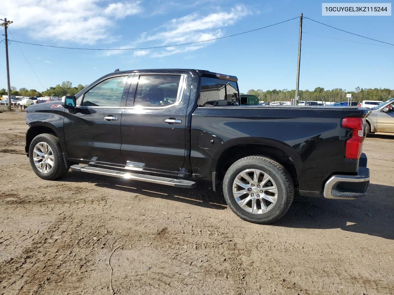 2019 Chevrolet Silverado K1500 Ltz VIN: 1GCUYGEL3KZ115244 Lot: 73290634