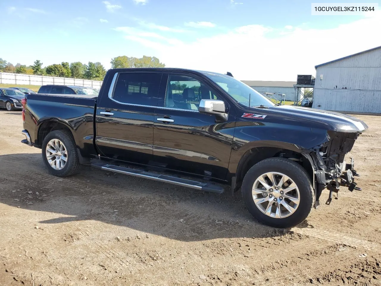 2019 Chevrolet Silverado K1500 Ltz VIN: 1GCUYGEL3KZ115244 Lot: 73290634