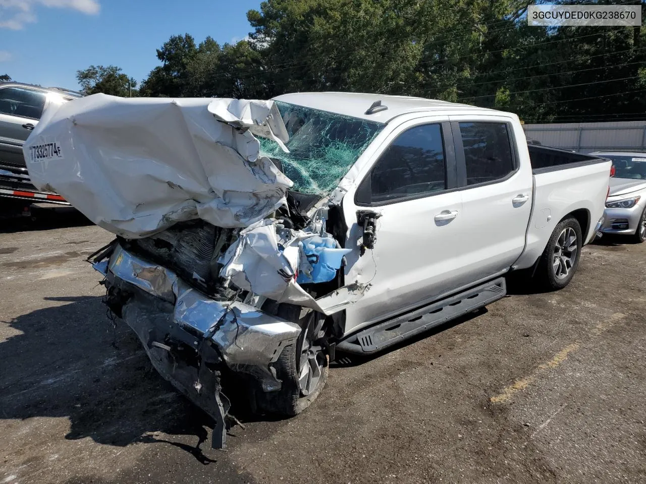 2019 Chevrolet Silverado K1500 Lt VIN: 3GCUYDED0KG238670 Lot: 73325774