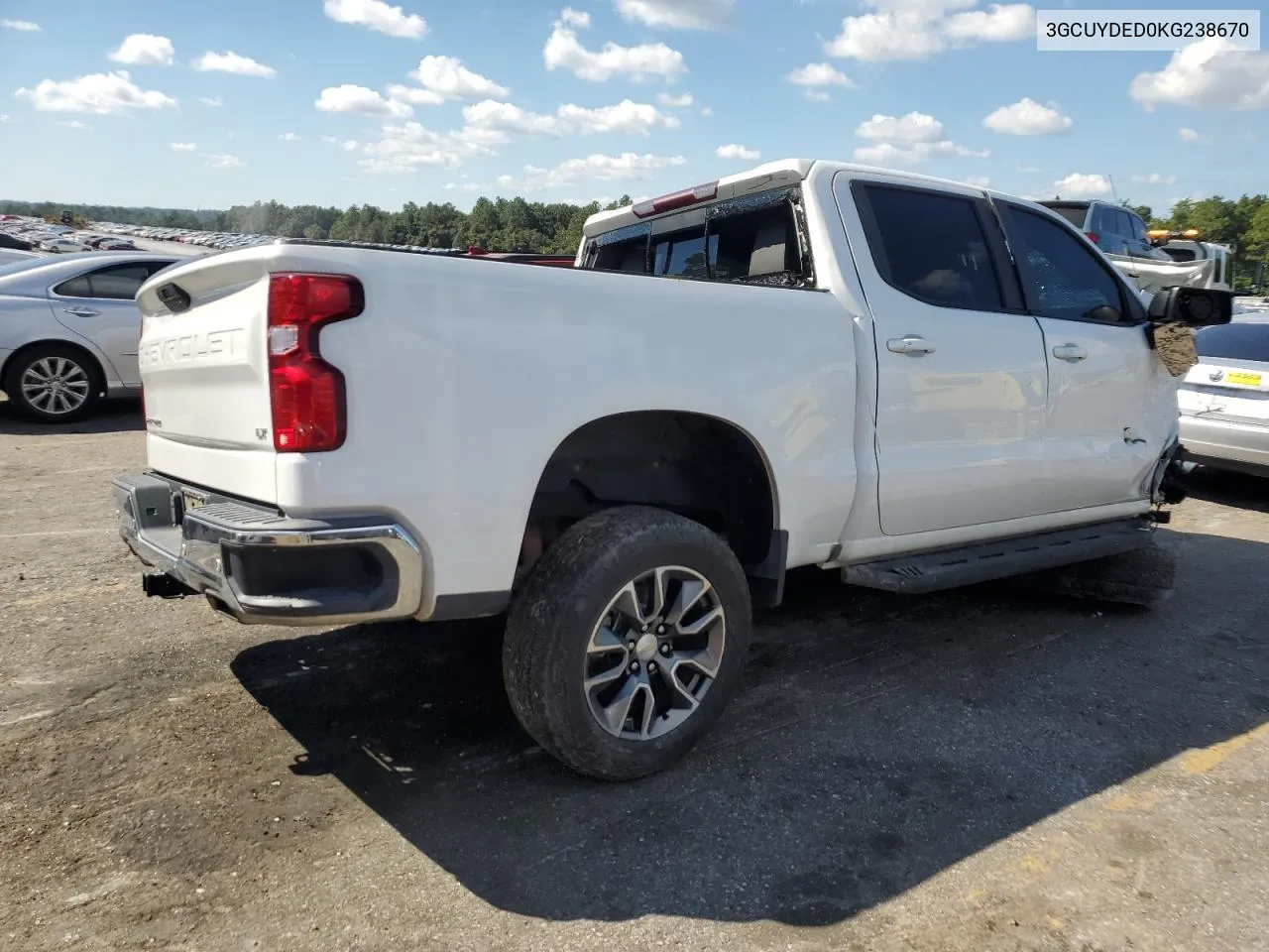 2019 Chevrolet Silverado K1500 Lt VIN: 3GCUYDED0KG238670 Lot: 73325774