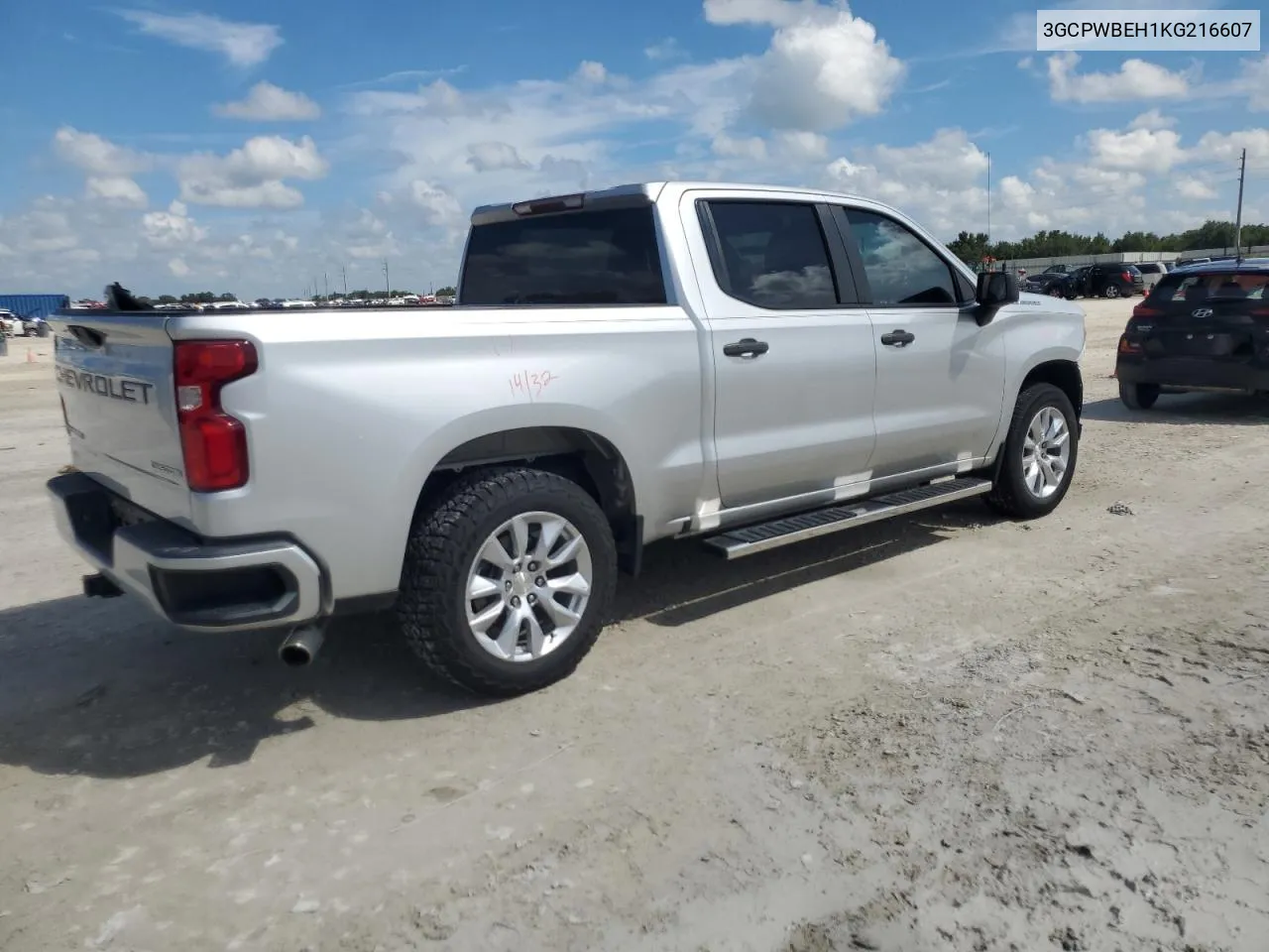 2019 Chevrolet Silverado C1500 Custom VIN: 3GCPWBEH1KG216607 Lot: 73375864