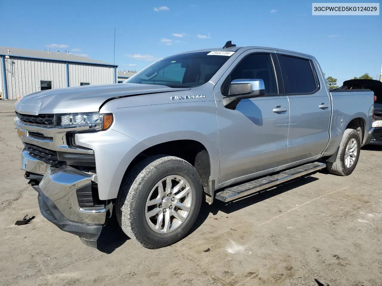 2019 Chevrolet Silverado C1500 Lt VIN: 3GCPWCED5KG124029 Lot: 73432734