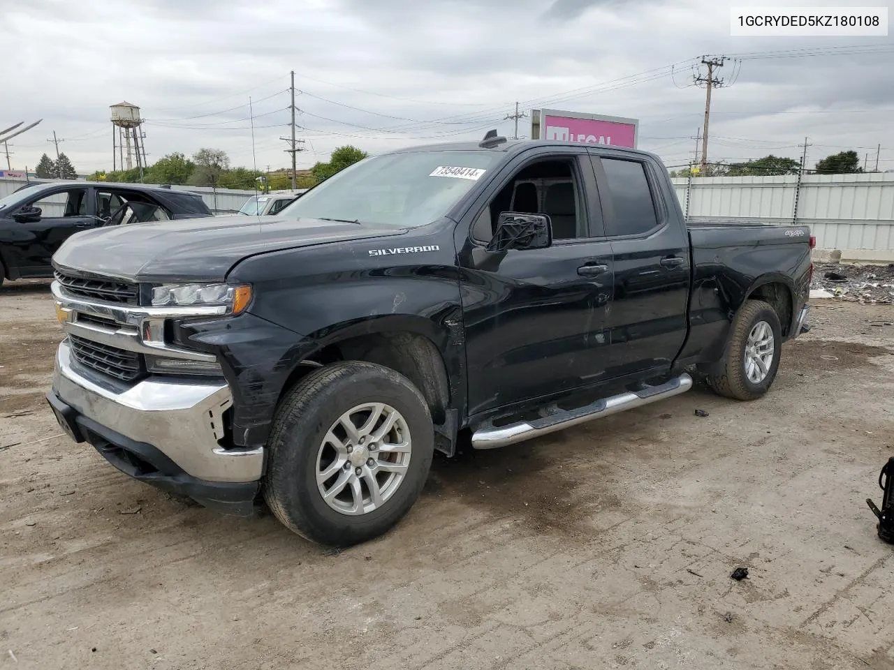 2019 Chevrolet Silverado K1500 Lt VIN: 1GCRYDED5KZ180108 Lot: 73548414