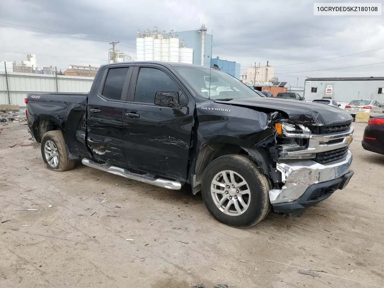 2019 Chevrolet Silverado K1500 Lt VIN: 1GCRYDED5KZ180108 Lot: 73548414