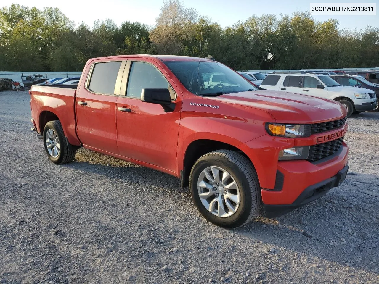 2019 Chevrolet Silverado C1500 Custom VIN: 3GCPWBEH7KG213811 Lot: 73964984