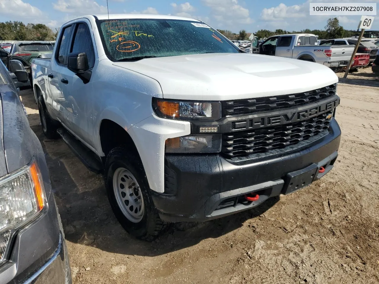 2019 Chevrolet Silverado K1500 VIN: 1GCRYAEH7KZ207908 Lot: 74010034