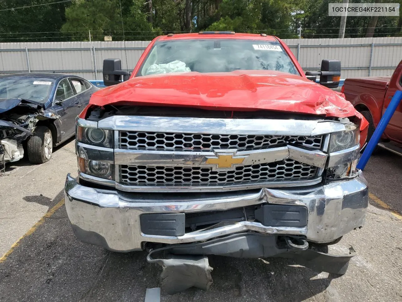 2019 Chevrolet Silverado C2500 Heavy Duty VIN: 1GC1CREG4KF221154 Lot: 74118454