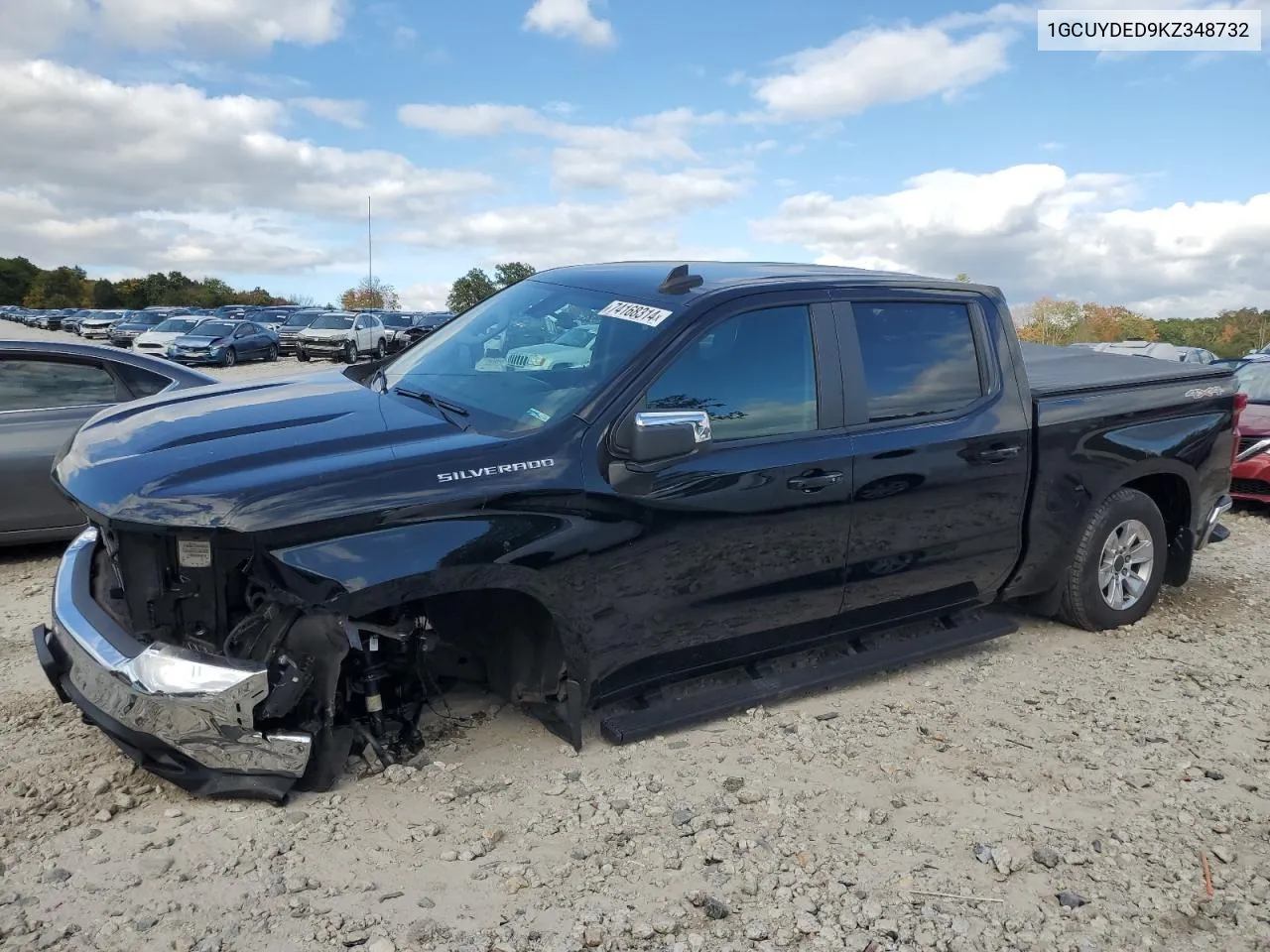 2019 Chevrolet Silverado K1500 Lt VIN: 1GCUYDED9KZ348732 Lot: 74168314