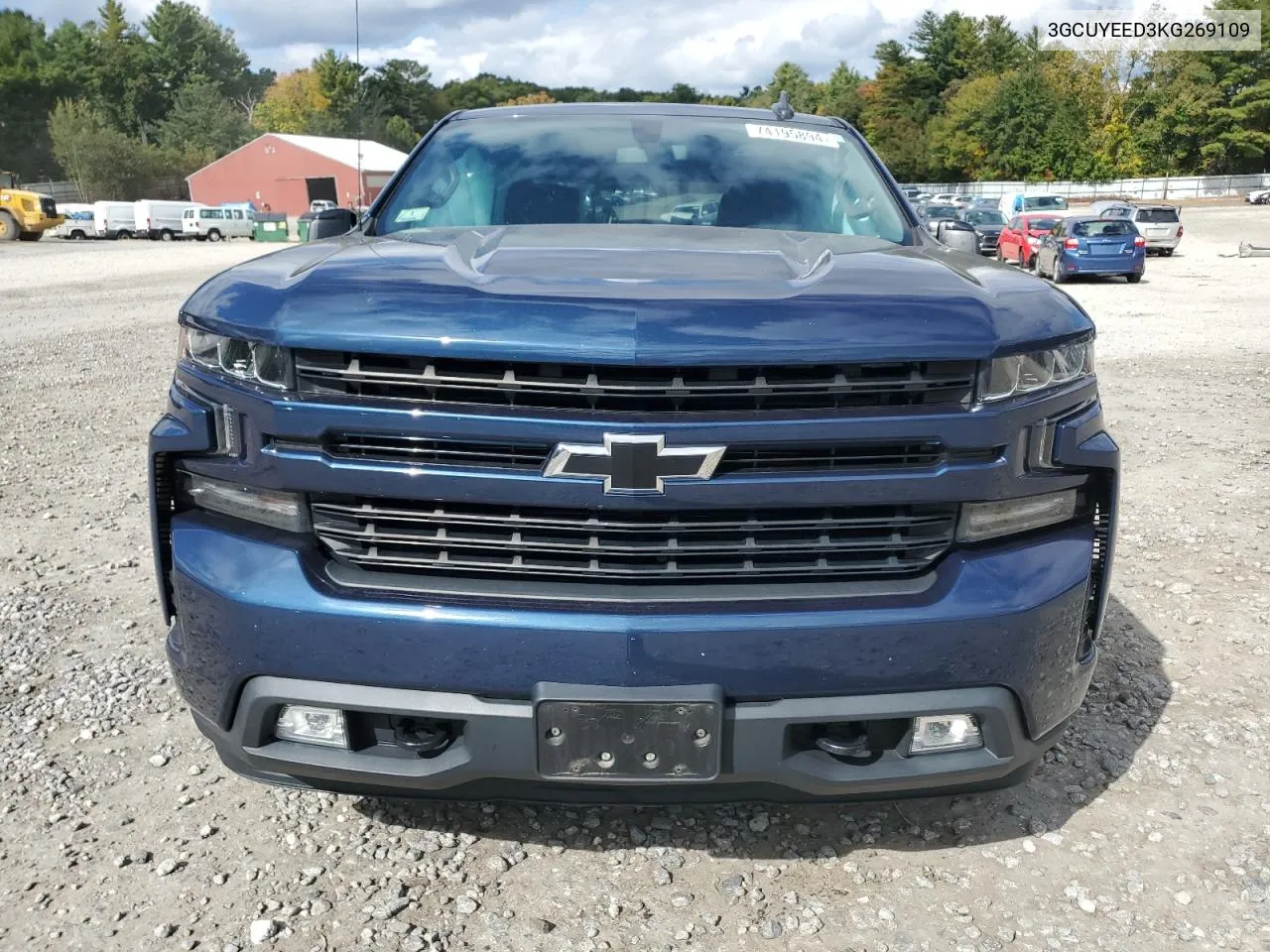 2019 Chevrolet Silverado K1500 Rst VIN: 3GCUYEED3KG269109 Lot: 74195894