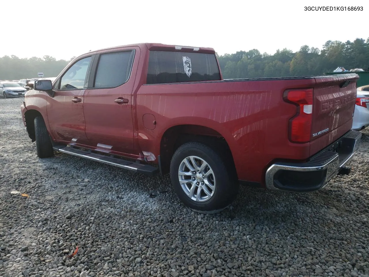 2019 Chevrolet Silverado K1500 Lt VIN: 3GCUYDED1KG168693 Lot: 74436034