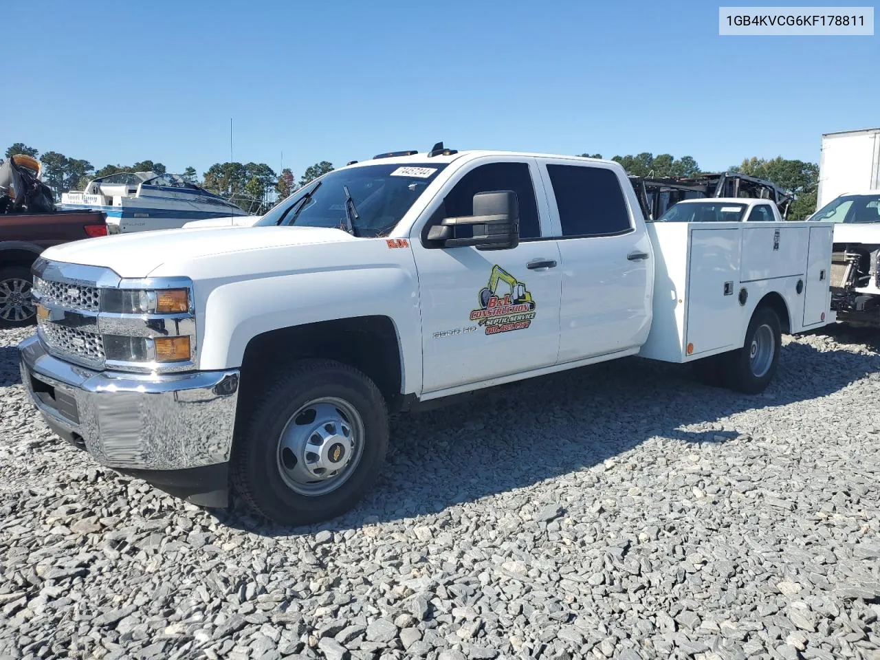 2019 Chevrolet Silverado K3500 VIN: 1GB4KVCG6KF178811 Lot: 74457244