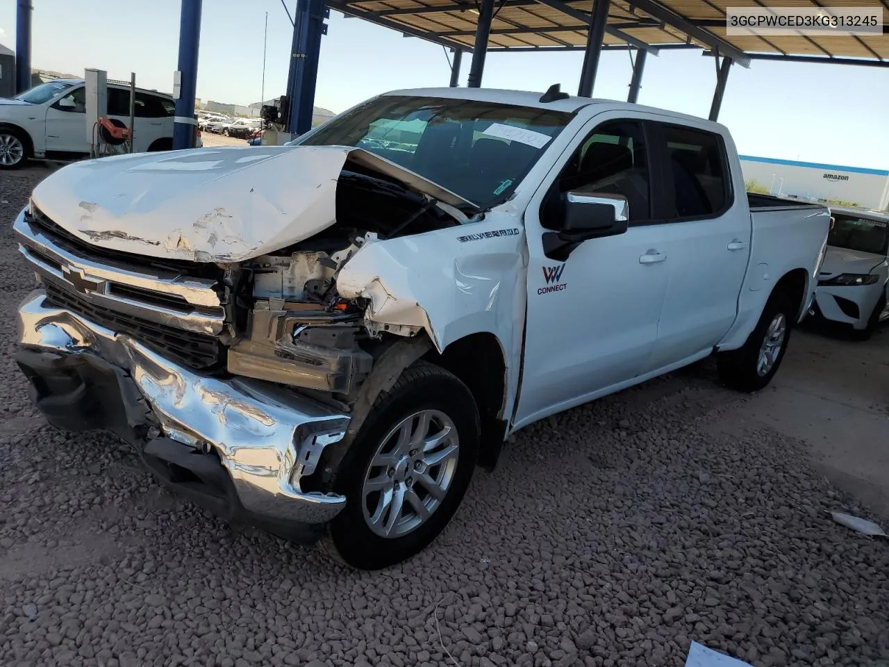 2019 Chevrolet Silverado C1500 Lt VIN: 3GCPWCED3KG313245 Lot: 74571324