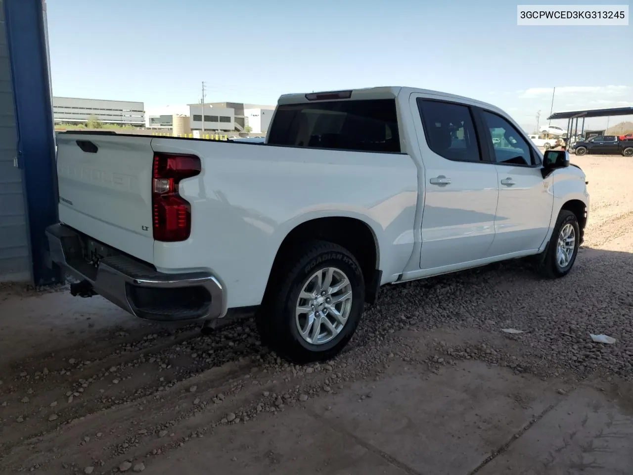 2019 Chevrolet Silverado C1500 Lt VIN: 3GCPWCED3KG313245 Lot: 74571324