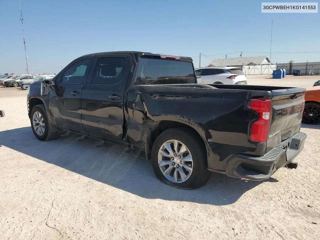 2019 Chevrolet Silverado C1500 Custom VIN: 3GCPWBEH1KG141553 Lot: 74580674