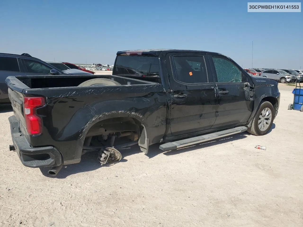 2019 Chevrolet Silverado C1500 Custom VIN: 3GCPWBEH1KG141553 Lot: 74580674