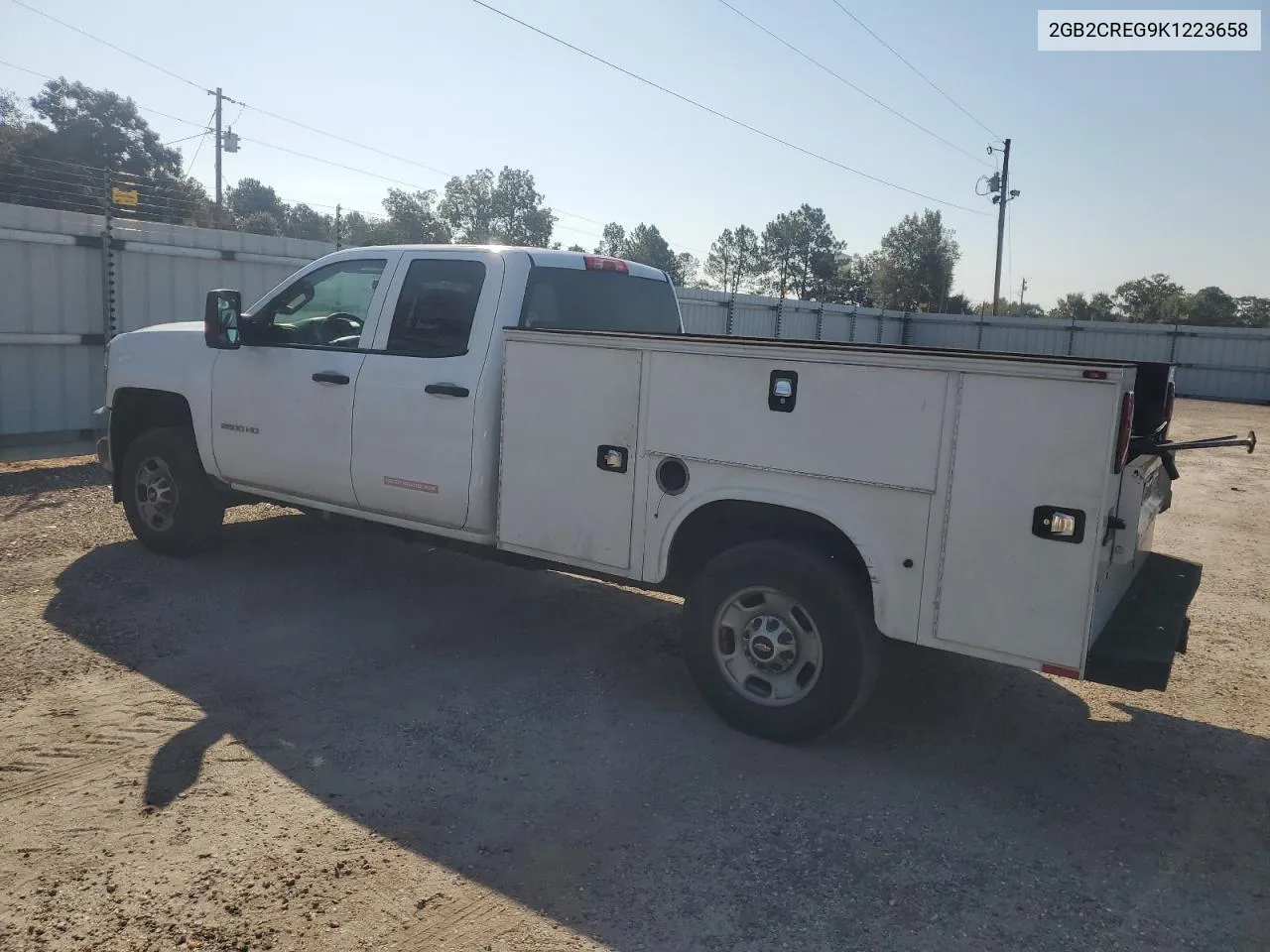 2019 Chevrolet Silverado C2500 Heavy Duty VIN: 2GB2CREG9K1223658 Lot: 74600714