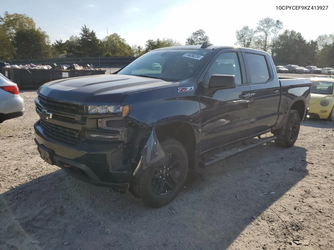 2019 Chevrolet Silverado K1500 Trail Boss Custom VIN: 1GCPYCEF9KZ413927 Lot: 74636234